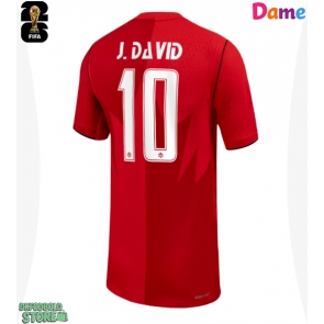 Canada Jonathan David #10 Replika Hjemmebanetrøje Dame VM 2026 Kortærmet